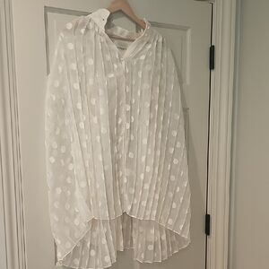 Zimmermann Cream Polka Dot Blouse Size 3